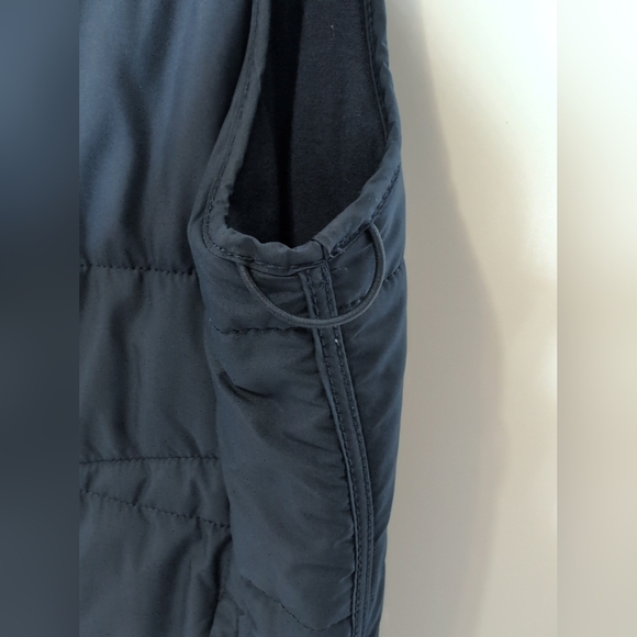Banana Republic Mens Size M Puffer Vest Blue Full Zip Snap Pocket Quilted - Picture 6 of 8